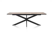 Henders en Hazel AVALOX uitschuiftafel 190 (+ 60) x 98 cm Kleur Driftwood - Centrale Poot