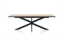 Henders en Hazel AVALOX uitschuiftafel 190 (+ 60) x 98 cm Kleur Oak Natural Vintage - Centrale Poot