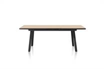 Henders en Hazel AVALOX uitschuiftafel 160 (+ 50) x 98 cm Kleur Naturel - 4 Poot
