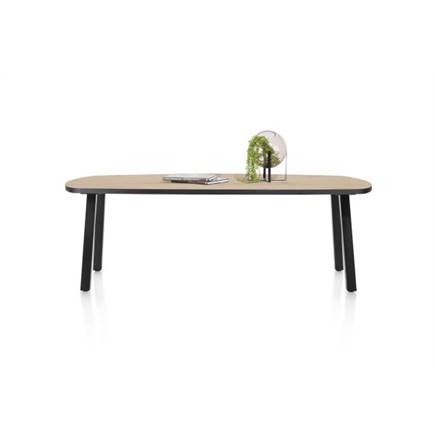 Henders en Hazel eetkamertafel ovaal 240 x 110 cm Kleur Naturel - 4 Poot