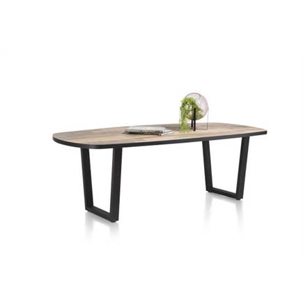 Henders en Hazel eetkamertafel ovaal 240 x 110 cm Kleur Driftwood - V Poot
