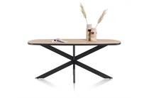 Henders en Hazel AVALOX ronde tafel eetkamertafel ovaal 210 x 110 cm Kleur Oak Natural Vintage - Centrale Poot