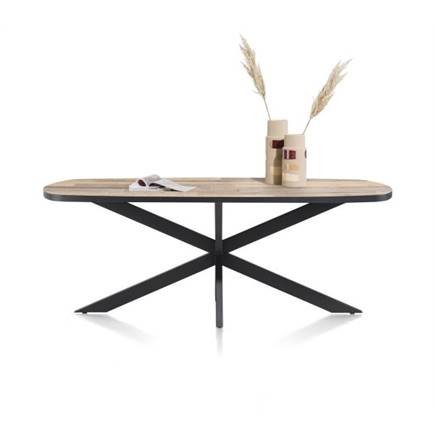 Henders en Hazel eetkamertafel ovaal 180 x 110 cm Kleur Driftwood - Centrale Poot