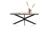 Henders en Hazel AVALOX ronde tafel eetkamertafel ovaal 180 x 110 cm Kleur Driftwood - Centrale Poot