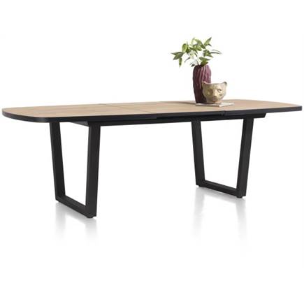 Henders en Hazel ovaal 190 (+ 60) x 110 cm Kleur Oak Natural Vintage - V Poot