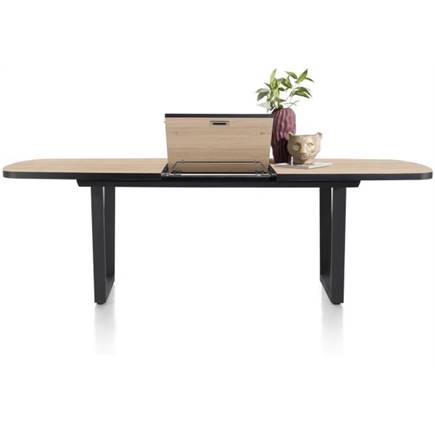 Henders en Hazel ovaal 190 (+ 60) x 110 cm Kleur Oak Natural Vintage - V Poot