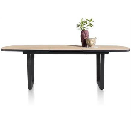 Henders en Hazel ovaal 190 (+ 60) x 110 cm Kleur Oak Natural Vintage - V Poot