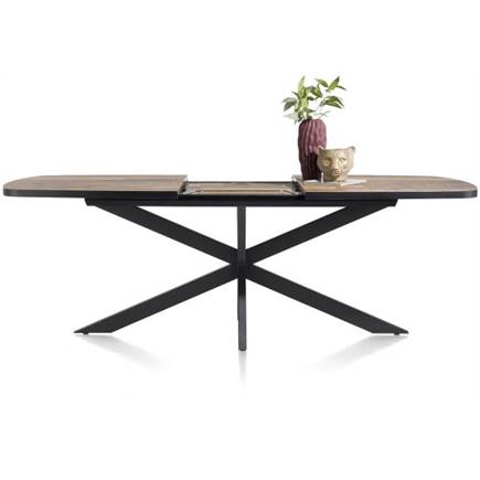 Henders en Hazel ovaal 190 (+ 60) x 110 cm Kleur Driftwood - Centrale Poot