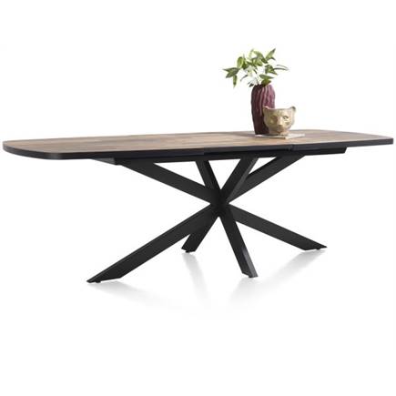 Henders en Hazel ovaal 190 (+ 60) x 110 cm Kleur Driftwood - Centrale Poot