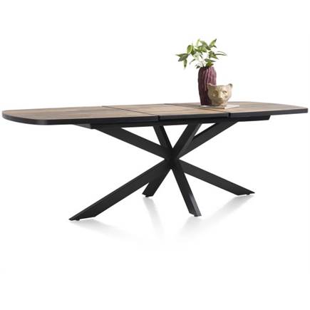 Henders en Hazel ovaal 190 (+ 60) x 110 cm Kleur Driftwood - Centrale Poot