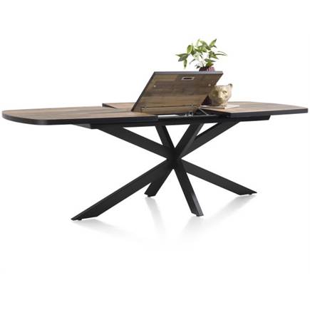 Henders en Hazel ovaal 190 (+ 60) x 110 cm Kleur Driftwood - Centrale Poot