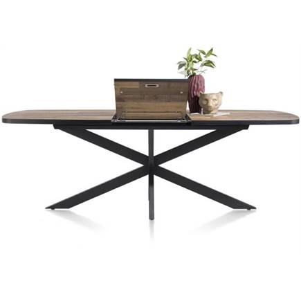 Henders en Hazel ovaal 190 (+ 60) x 110 cm Kleur Driftwood - Centrale Poot