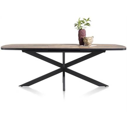 Henders en Hazel ovaal 190 (+ 60) x 110 cm Kleur Driftwood - Centrale Poot