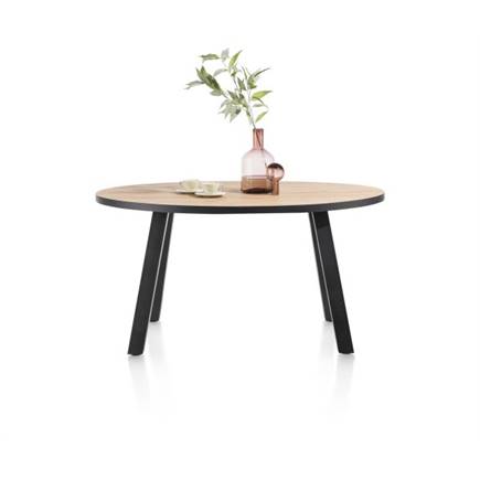 Henders en Hazel eetkamertafel rond 150 x 120 cm Kleur Naturel - 4 Poot