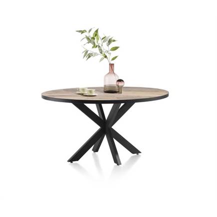 Henders en Hazel eetkamertafel rond 150 x 120 cm Kleur Driftwood - Centrale Poot