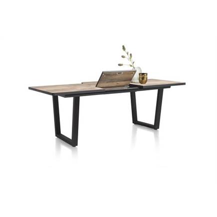 Henders en Hazel uitschuif 190 (+ 60) x 98 cm Kleur Driftwood - V Poot