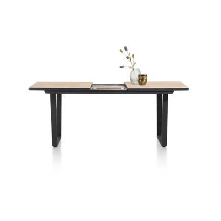 Henders en Hazel uitschuif 190 (+ 60) x 98 cm Kleur Oak Natural Vintage - V Poot