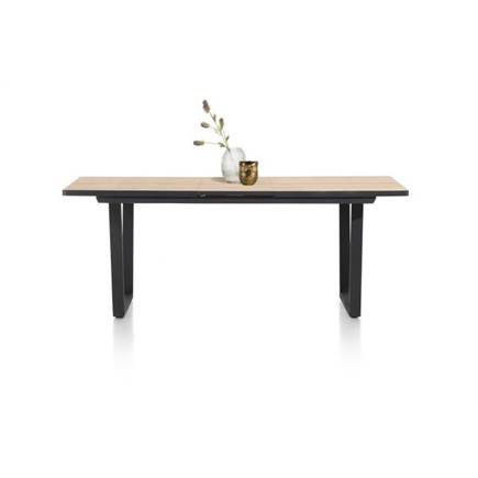 Henders en Hazel uitschuif 190 (+ 60) x 98 cm Kleur Oak Natural Vintage - V Poot