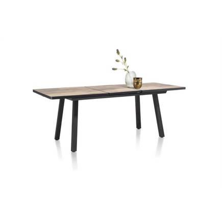 Henders en Hazel uitschuif 160 (+ 50) x 98 cm Kleur Driftwood - 4 Poot