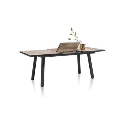 Henders en Hazel uitschuif 160 (+ 50) x 98 cm Kleur Driftwood - 4 Poot