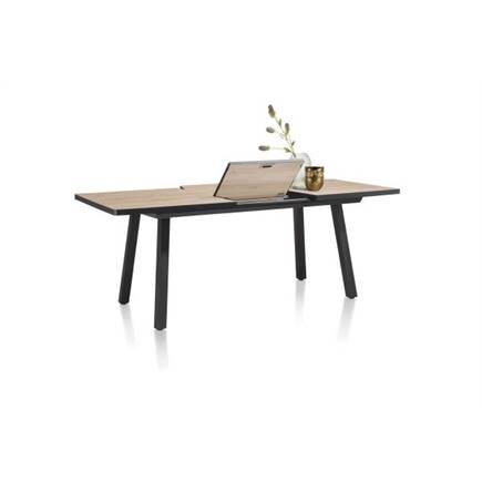 Henders en Hazel uitschuif 160 (+ 50) x 98 cm Kleur Naturel - 4 Poot