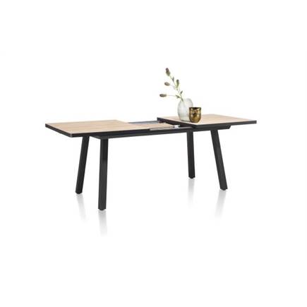 Henders en Hazel uitschuif 160 (+ 50) x 98 cm Kleur Naturel - 4 Poot