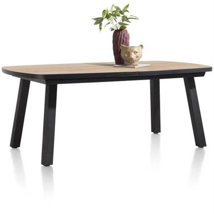 Henders en Hazel uitschuif bartafel ovaal 190 (+ 60) x 110 cm Kleur Naturel - 4 Poot