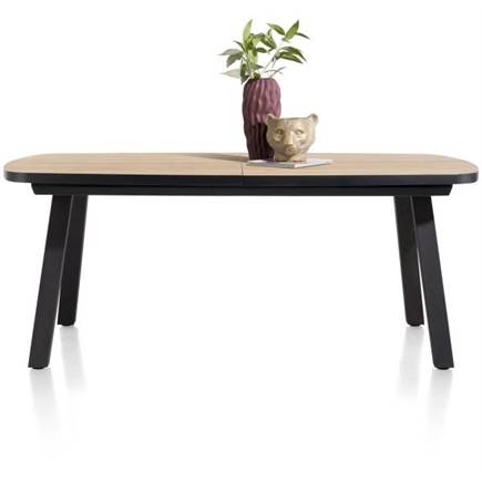 Henders en Hazel uitschuif bartafel ovaal 190 (+ 60) x 110 cm Kleur Naturel - 4 Poot