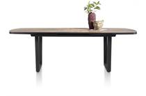 Henders en Hazel AVALOX ronde tafel uitschuif bartafel ovaal 190 (+ 60) x 110 cm Kleur Driftwood - V Poot
