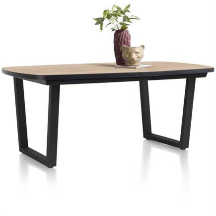 Henders en Hazel uitschuif bartafel ovaal 190 (+ 60) x 110 cm Kleur Oak Natural Vintage - V Poot