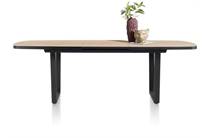 Henders en Hazel AVALOX ronde tafel uitschuif bartafel ovaal 190 (+ 60) x 110 cm Kleur Oak Natural Vintage - V Poot