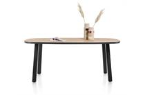 Henders en Hazel AVALOX ronde tafel bartafel ovaal 240 x 110 cm Kleur Naturel - 4 Poot