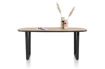 Henders en Hazel AVALOX ronde tafel bartafel ovaal 240 x 110 cm Kleur Oak Natural Vintage - V Poot