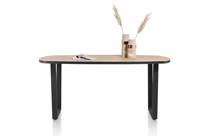 Henders en Hazel AVALOX ronde tafel bartafel ovaal 210 x 110 cm Kleur Oak Natural Vintage - V Poot