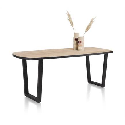 Henders en Hazel bartafel ovaal 180 x 110 cm Kleur Oak Natural Vintage - V Poot