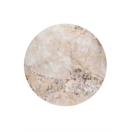 Henders en Hazel rond 90 cm - steelbrown + keramiek blad