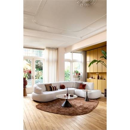 Henders en Hazel rond 90 cm - steelbrown + keramiek blad