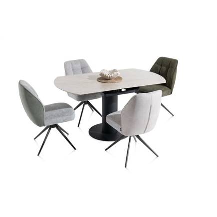 Henders en Hazel rond 90 (+ 2 x 30 cm) x 150 cm