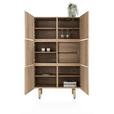 Henders en Hazel 100 cm - 6-deuren (+ 2-laden binnenin)
