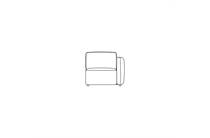 Henders en Hazel BASENTO fauteuil small - arm rechts