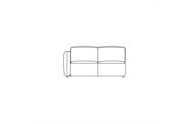 Henders en Hazel BASENTO 2.5-zits bank arm links