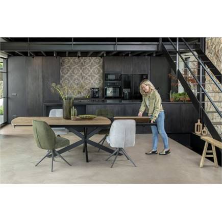 Henders en Hazel graphiet frame - draaibaar - pocket - combi Calabria / Vada Mosgroen