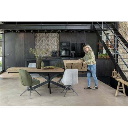 Henders en Hazel graphiet frame - draaibaar - pocket - combi Calabria / Vada Mosgroen