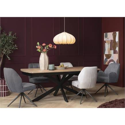 Henders en Hazel graphiet frame - draaibaar - pocket - stof Calabria Antraciet