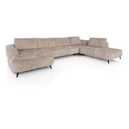 Henders en Hazel longchair links - 3-zits zonder armen - hoek - ottomane small rechts + flex