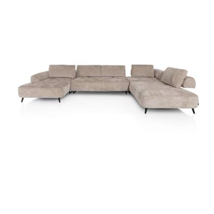 Henders en Hazel longchair links - 3-zits zonder armen - hoek - ottomane small rechts + flex