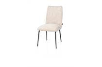 Henders en Hazel BOVINA eetkamerstoel stof Luton + nosag - frame grafiet Creme
