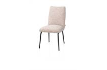 Henders en Hazel BOVINA eetkamerstoel stof Luton + nosag - frame rough off black Koper