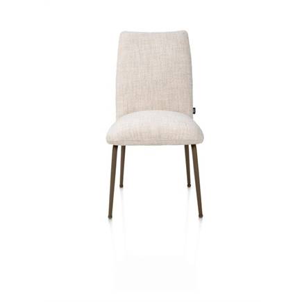 Henders en Hazel stof Luton + nosag - frame steelbrown Creme