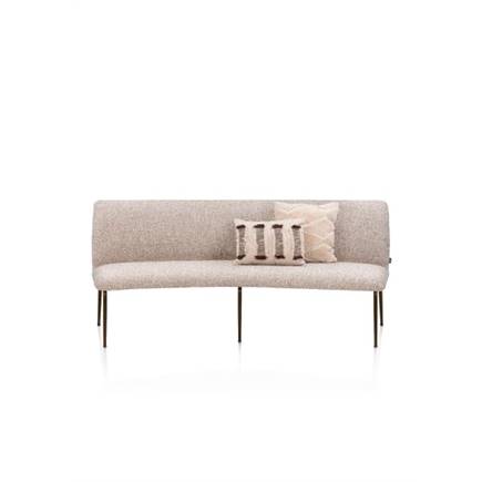 Henders en Hazel je 210 cm - stof Luton - frame steelbrown Koper